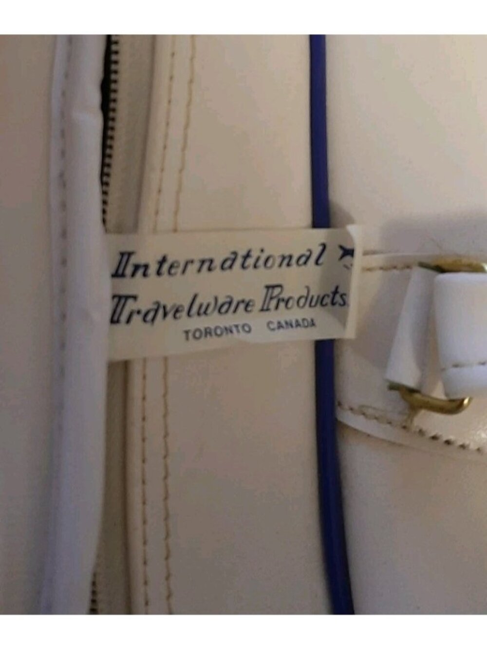 Vtg RARE 80's Molson Vinyl International Travelware Gym Sports Duffle Bag Lock - Picture 10 of 16